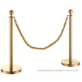 Hôtel et banque Lobby Stainless Steel Crowd Railing Stand